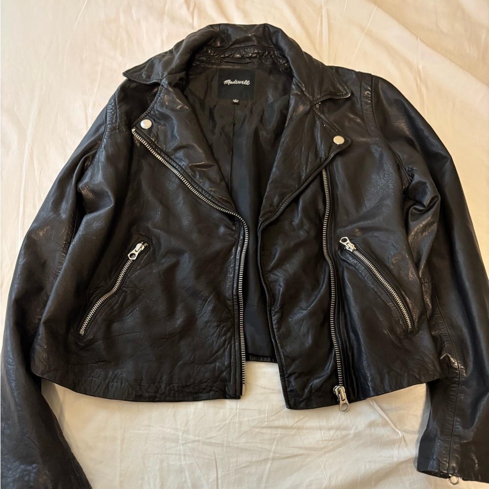 Madewell Black Leather Moto Jacket - Broadway

Real Leather